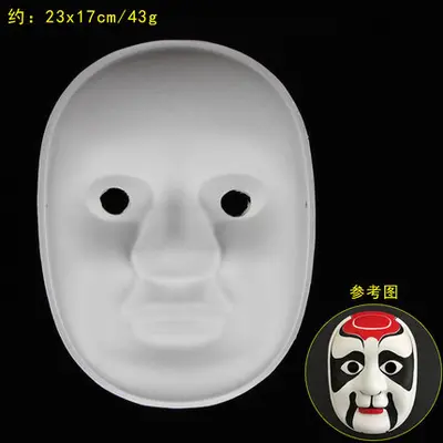 Paper Pulp Fox Mask, Hand-Painted White Half-Face Mask for Children, DIY - 12