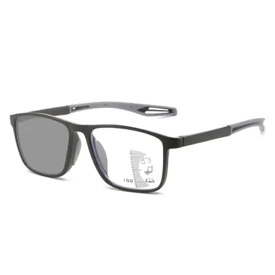 Multifocal Color-Changing Reading Glasses, Blue Light Blocking, Non-Slip