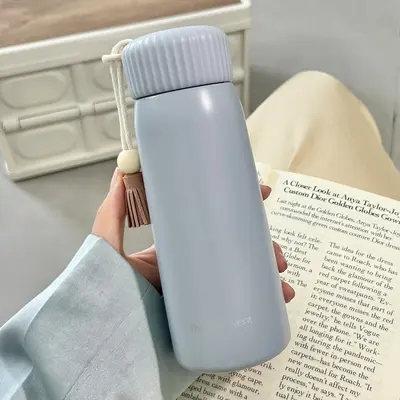 Kore Tarzı Mini Termos Bardak Kızlar İçin Taşınabilir 350 ml - 12