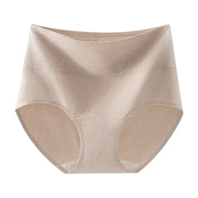 Damen High-Waist Baumwollslips, bauchformend, Übergröße - 11