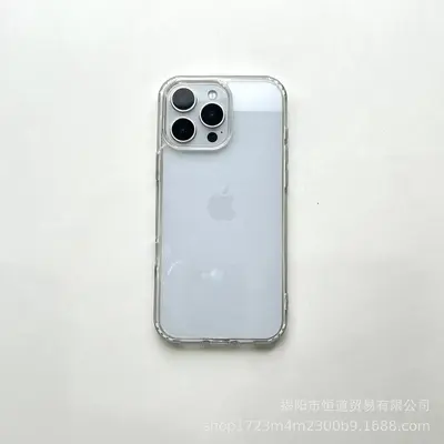 iPhone 16 Pro Max, Apple 15 yeni cep telefonu kılıfı, 14 koruyucu kapak, 13 şık, 12 malzemeden yapılmış minimalist şeffaf kılıf