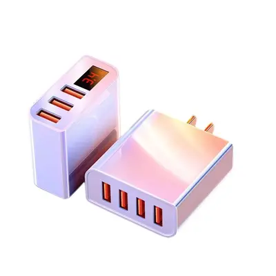 Multi-port USB charger, 4-head, fast charging, Android compatible