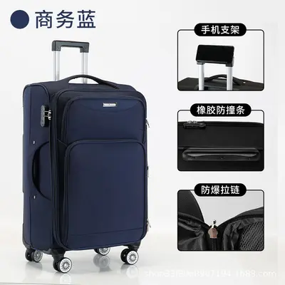 Large Capacity Oxford Fabric Suitcase Factory Suitcase Durable Wheeled Bag Brake Luggage Universal Wheel for Men and Women - 7