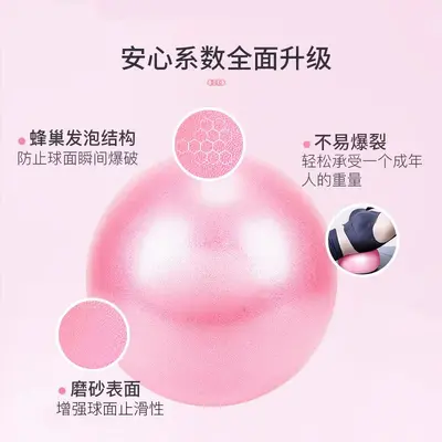 25cm Pilates Ball PVC Mini Yoga Ball, Explosion-Proof, Glute Training