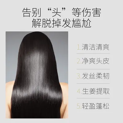Ginger Silky Smooth Shampoo, Repairs Dry and Split Hair - 3