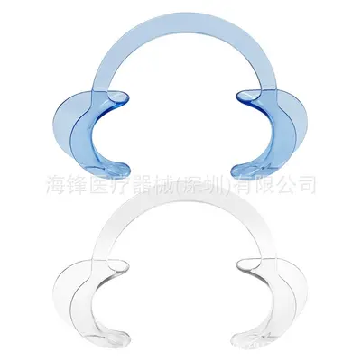Dental mouth opener, C-shaped, disposable