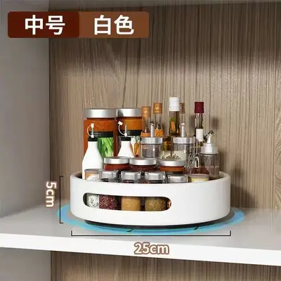 360-degree rotating spice rack kitchen spice multi-functional spice storage box storage shelf - 9