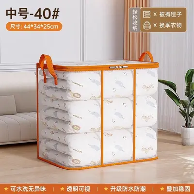 Transparent storage box large capacity quilt and clothing - 7
