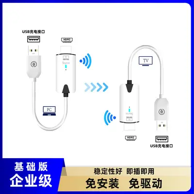 HDMI wireless transmitter, 30m range, 4K video, mini size - 2