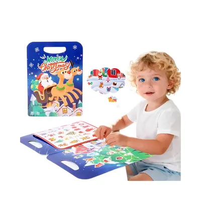 Amazon Halloween Quiet Book DIY Scene Stickers Busy Book Reusable Sticker Quiet Book Children's Gift - 6