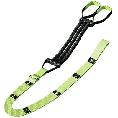 Pull-Up Assist Band Set with Foot Loops, Latex Resistance Bands - 6