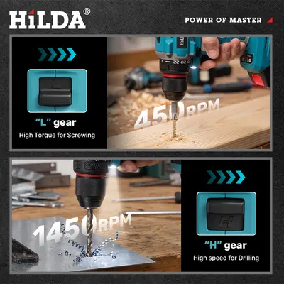 21V lithium brushless cordless drill, industrial grade