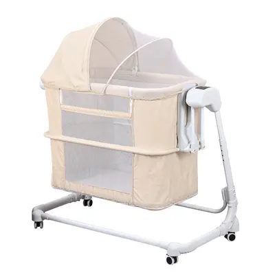 Foldable Rocking Baby Crib Multifunctional Electric Newborn Bed - 7