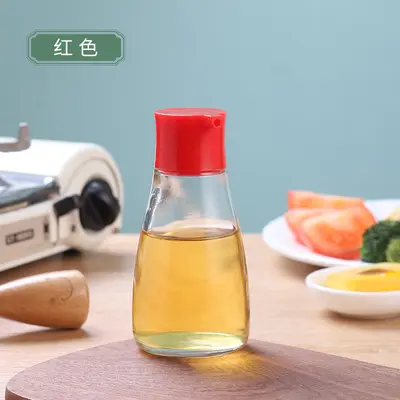 Japon tarzı yemek masası soya sosu ve sirke şişesi ev cam susam yağı şişesi küçük kapasiteli yağ kontrol potu aperatif bar masa üstü baharat şişesi - 7