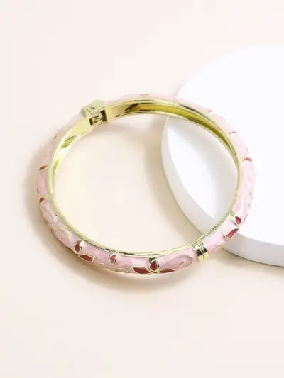 Jinggtaiblau-Armband grenzüberschreitend neu Legierung Emaille farbig Strass-Einfassung feiner offener Armreif moderner Vintage-Stil Kristall-Armband Lagerbestand Großhandel - 8