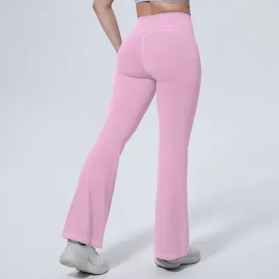 Mingda yoga pantolon, geniş paça, yüksek bel - 12