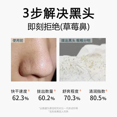 去黑头鼻贴套盒T区祛粉刺收缩毛孔黑头导出液去黑头的鼻贴鼻头贴