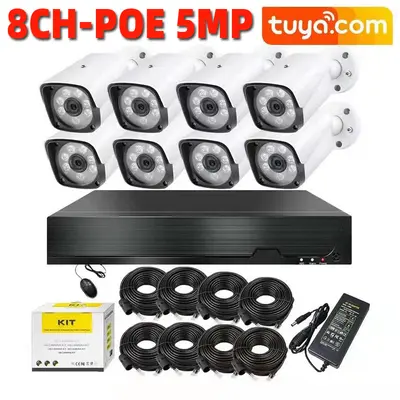 8-Kanal POE 5MP NVR Sicherheits-Set CCTV