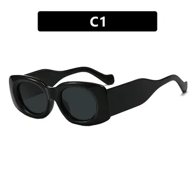 Square Concave Design Sunglasses, Street Style Fashion - 6