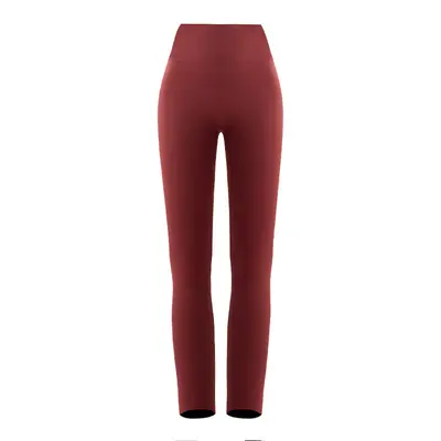 Anke-Rot Damen Leggings, hohe Taille, Fleece-Futter - 6
