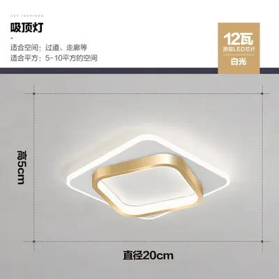 Minimalist Scandinavian LED Corridor Ceiling Lamp - 13