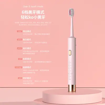 Sonic Electric Toothbrush, Hidden Charging Cable, 6 Modes, Soft Bristles - 5