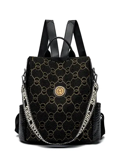 Sequined Anti-Theft Women's Backpack, School Bag - 5