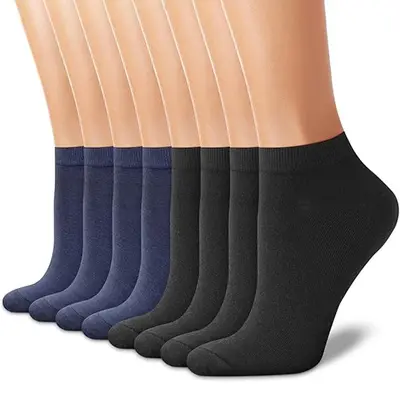 Men's Thin Antibacterial Deodorant Ankle Socks - 9