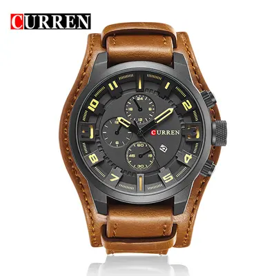 CURREN 8225 erkek saati, büyük kadran, su geçirmez, takvim fonksiyonu - 10