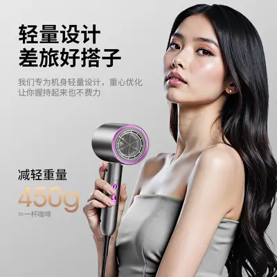 Foldable High-Speed Hair Dryer, High Power, Travel Size