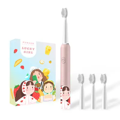 Children's Electric Toothbrush with Yellow Duck Cartoon Design, USB Rechargeable Ultrasoni - 13