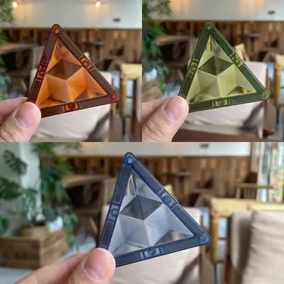 Magnetische Bausteine, bunte Fenster-Puzzle, ab 3 Jahren - 12
