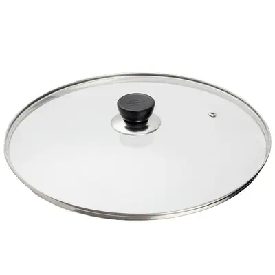 Wholesale Explosion-Proof Tempered Glass Pot Lid Household Wok Lid Universal Transparent Cover for Frying Pans 32cm 34cm 28