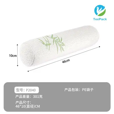 Memory-Foam-Zylinder-Nackenkissen, langsam federnde Struktur - 8