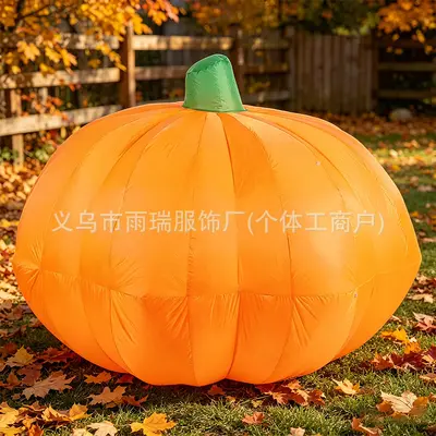 2.4m Giant Inflatable Pumpkin with LED Light, Outdoor Garden Decoration