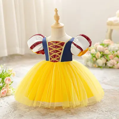 Mädchen-Prinzessinnenkleid Schneewittchen für Kleinkinder und Kinder