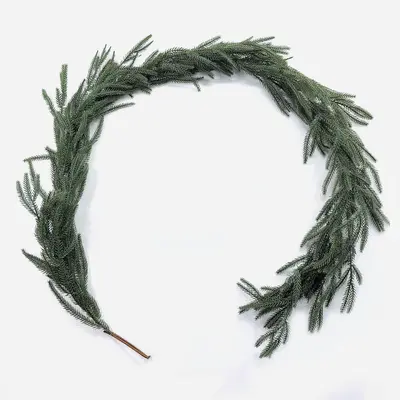 Artificial Soft-Touch Christmas Pine Door Hanging Wreath - 7