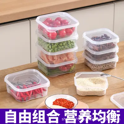Fresh storage container made from food-grade PP material, home-use airtight fresh storage container, refrigerator storage container, food-grade frozen kitchen supplies.