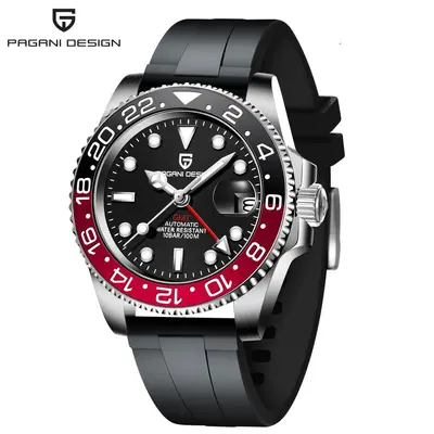 PAGANI DESIGN PD-1662 Herren-Automatikuhr, GMT, Leuchtkalender - 9