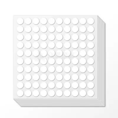 Round Acrylic Double-Sided Adhesive Dots, Transparent, High-Adhesion Nano Glue