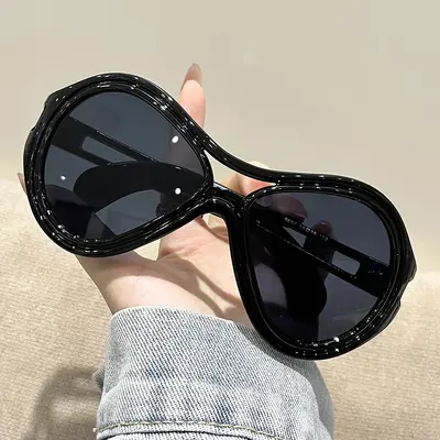 Retro Large-Frame Sunglasses, UV-Protection, Premium Look - 2