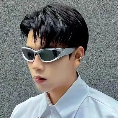 Silver Punk Sunglasses with Mechanical Metal Detail - 5