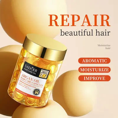 SADOER Argan Yağlı Saç Bakım Kapsülü, Gül Özlü Saç Bakım Yağı - 3