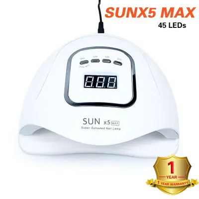 SUNX5MAX nail lamp, 180W, LED with sensor - 1