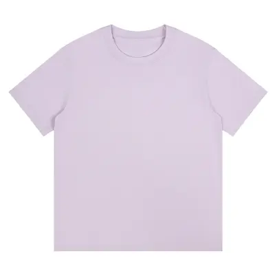 230g rundhals t-shirt kurzarm herren und damen sommer schwergewicht reine baumwolle lockere einfarbig basic t-shirt weiß bekleidung - 13