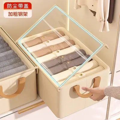 Oxford Fabric Clothing Storage Box Multilayer