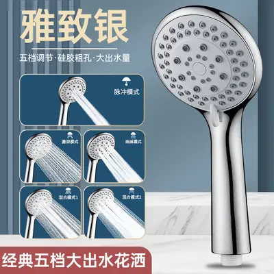 Classic Handheld Shower Head, Extra-Thick Holes, High Flow, Non-Pressurized - 7
