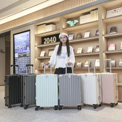 Combination Lock Carry-On Trolley Suitcase for Travel - 5