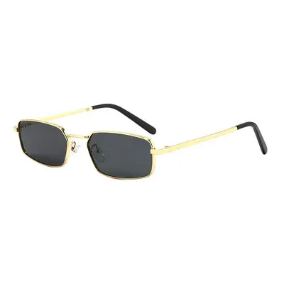 Herren-Sonnenbrille im Old-Money-Stil, kleiner eckiger Rahmen - 2
