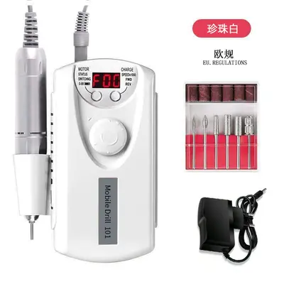 Rechargeable 101 nail polisher nail polishing pen nail buffer nail file electric nail polisher LED - 10